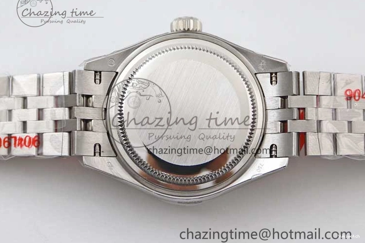 Dial SS 1:1 Diamonds 28 Silver Markers DateJust Bracelet 904L Edition Lady Best on NH05 Steel TWF President 0206